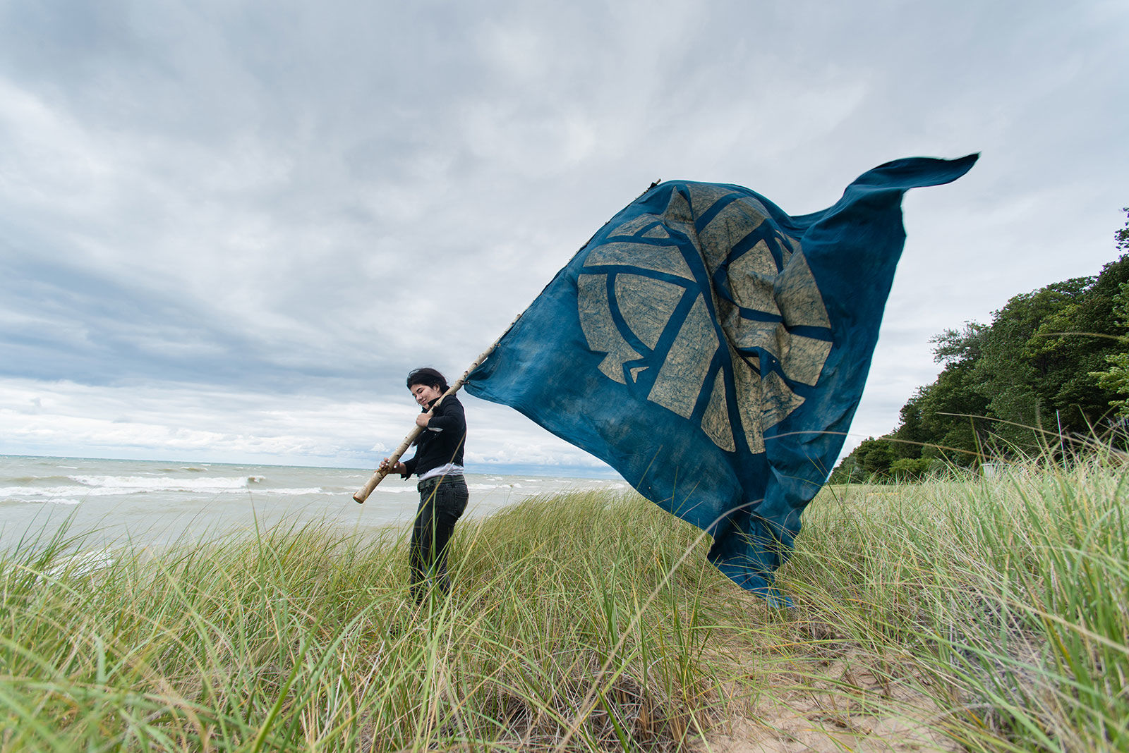"Crass on the Beach” Digital image, size variable, 2016.